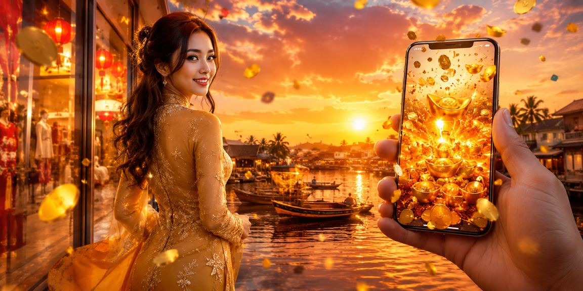 Pengguna Malaysia memakai kebaya bermain kasino mudah alih dengan selesa di rumah